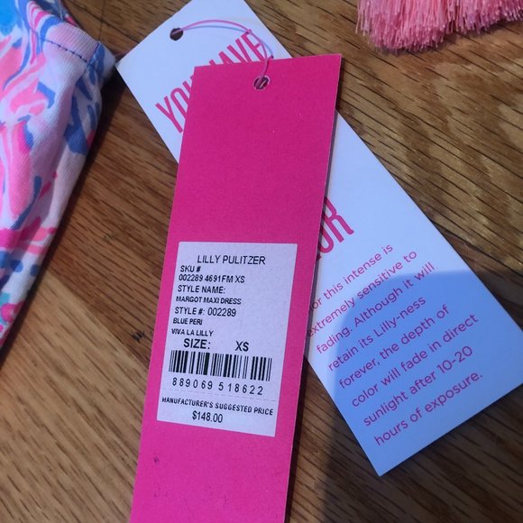 NWT XS Lilly Pulitzer Maxi Dress - Picture 3 of 3